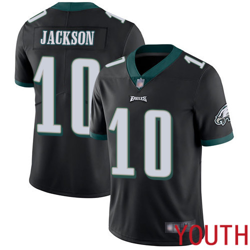 Youth Philadelphia Eagles #10 DeSean Jackson Black Alternate Vapor Untouchable NFL Jersey Limited Player